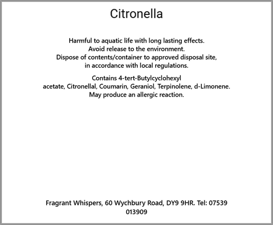 Citronella Wax Melt
